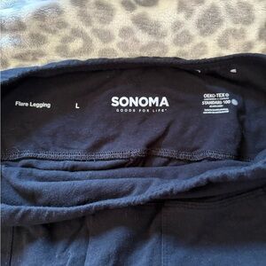 Sonoma Classic Black Flare Leggings